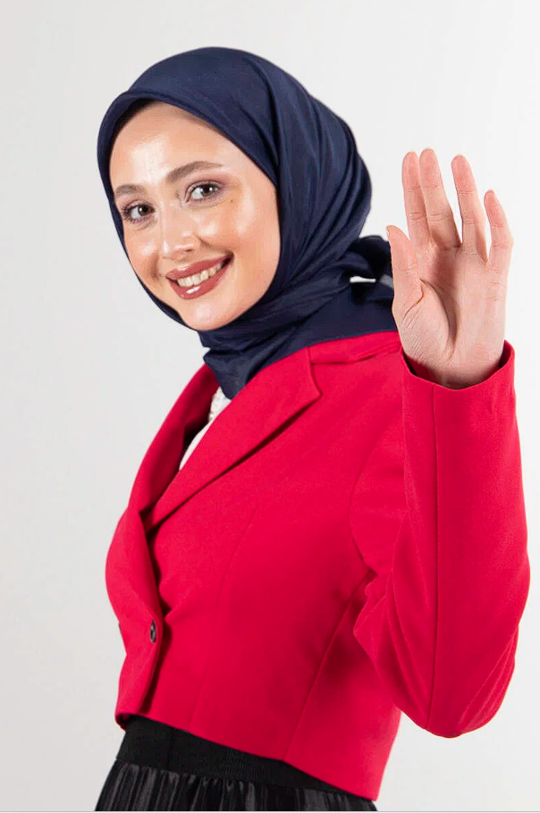 Harem Scarf Brisa Vual Eşarp Lacivert