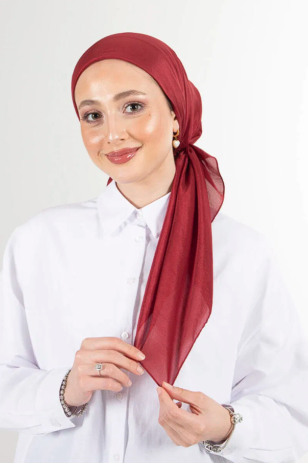 Harem Scarf Brisa Vual Eşarp Bordo