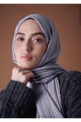 Misto Pamuk Gri Buz Renk Şal,