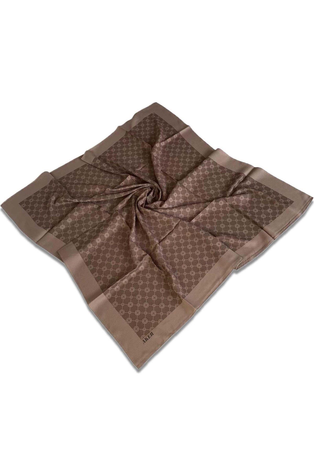 Kahverengi Elegance Monogram Eşarp 1090500-931