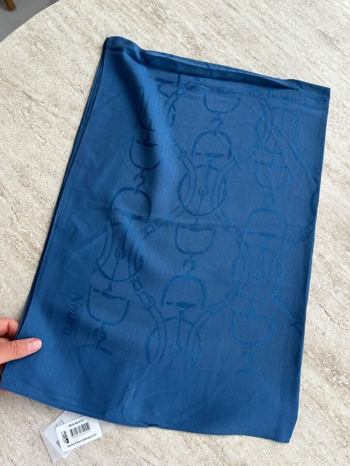 Noura Scarf Diamond Maria Şal İndigo