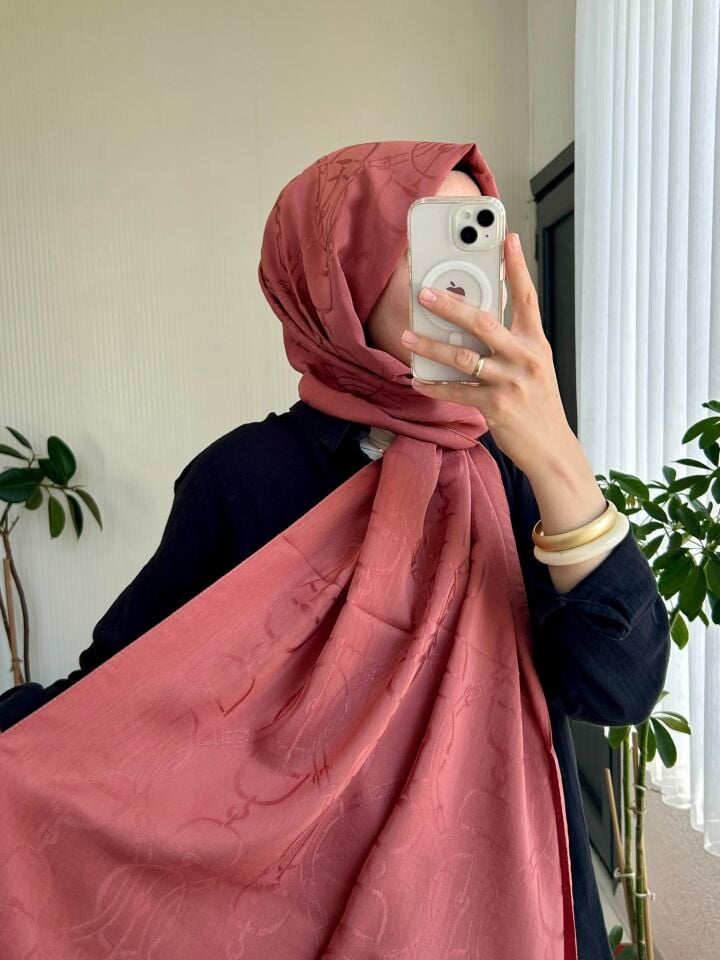 Noura Scarf Diamond Maria Şal Bakır