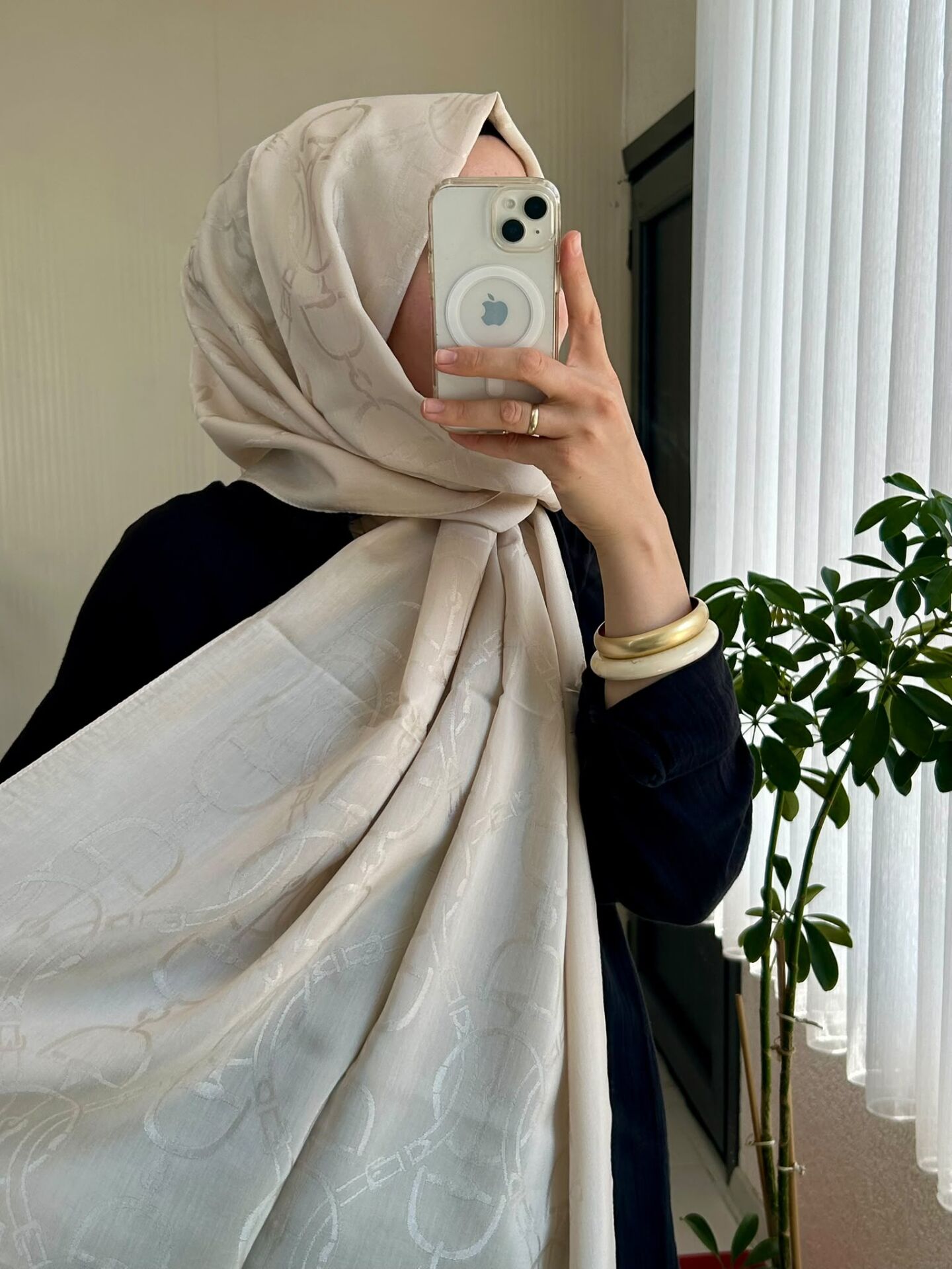 Noura Scarf Diamond Maria Şal Kum Beji