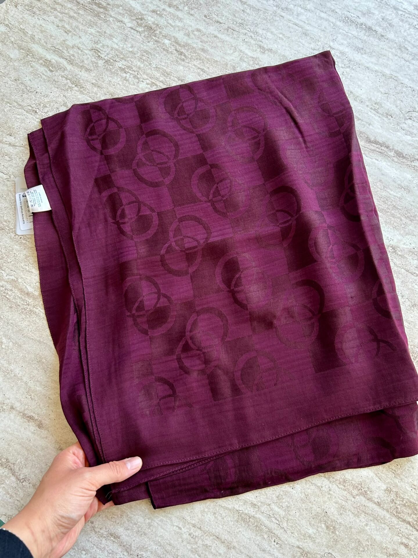 Noura Scarf Pırlanta Orin Şal Mürdüm
