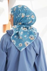 Daisy Indigo Pamuk Viskon Eşarp