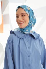 Daisy Indigo Pamuk Viskon Eşarp