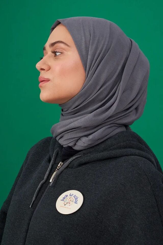 Madame Polo Penye Şal Füme