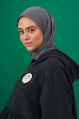 Şeyma Kaymak Penye Şal - Füme