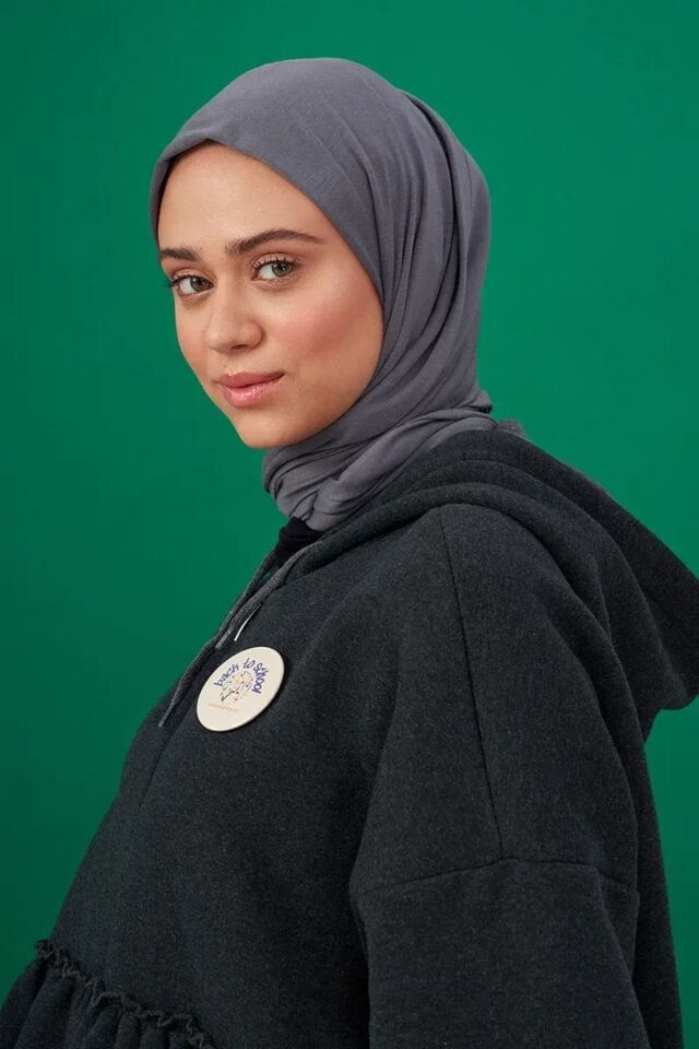 Madame Polo Penye Şal Füme
