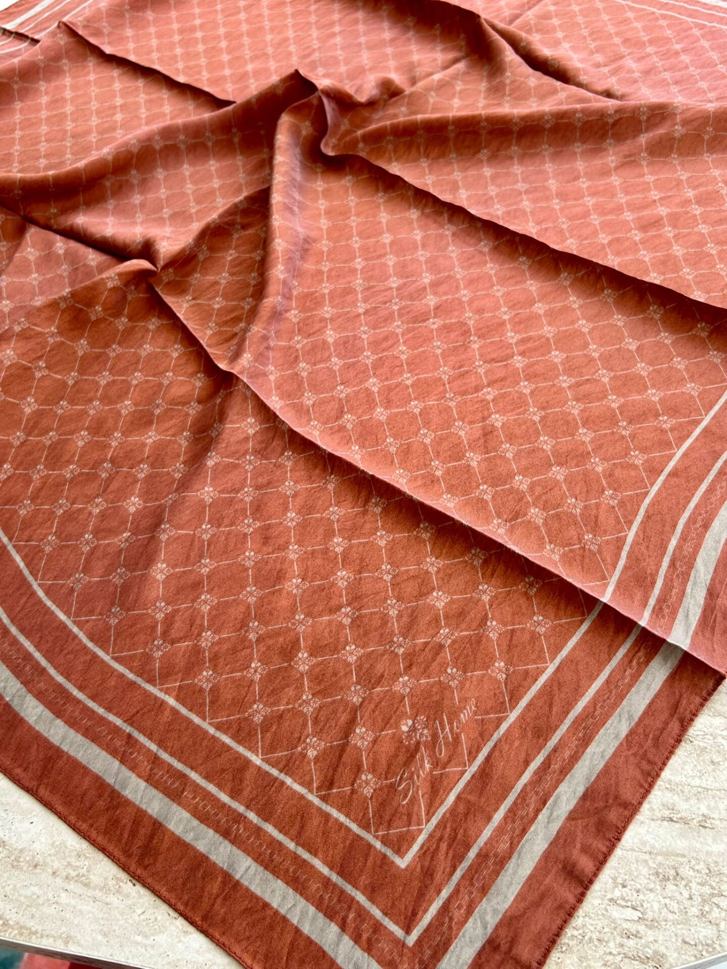Silk Home Olinda Eşarp Kiremit
