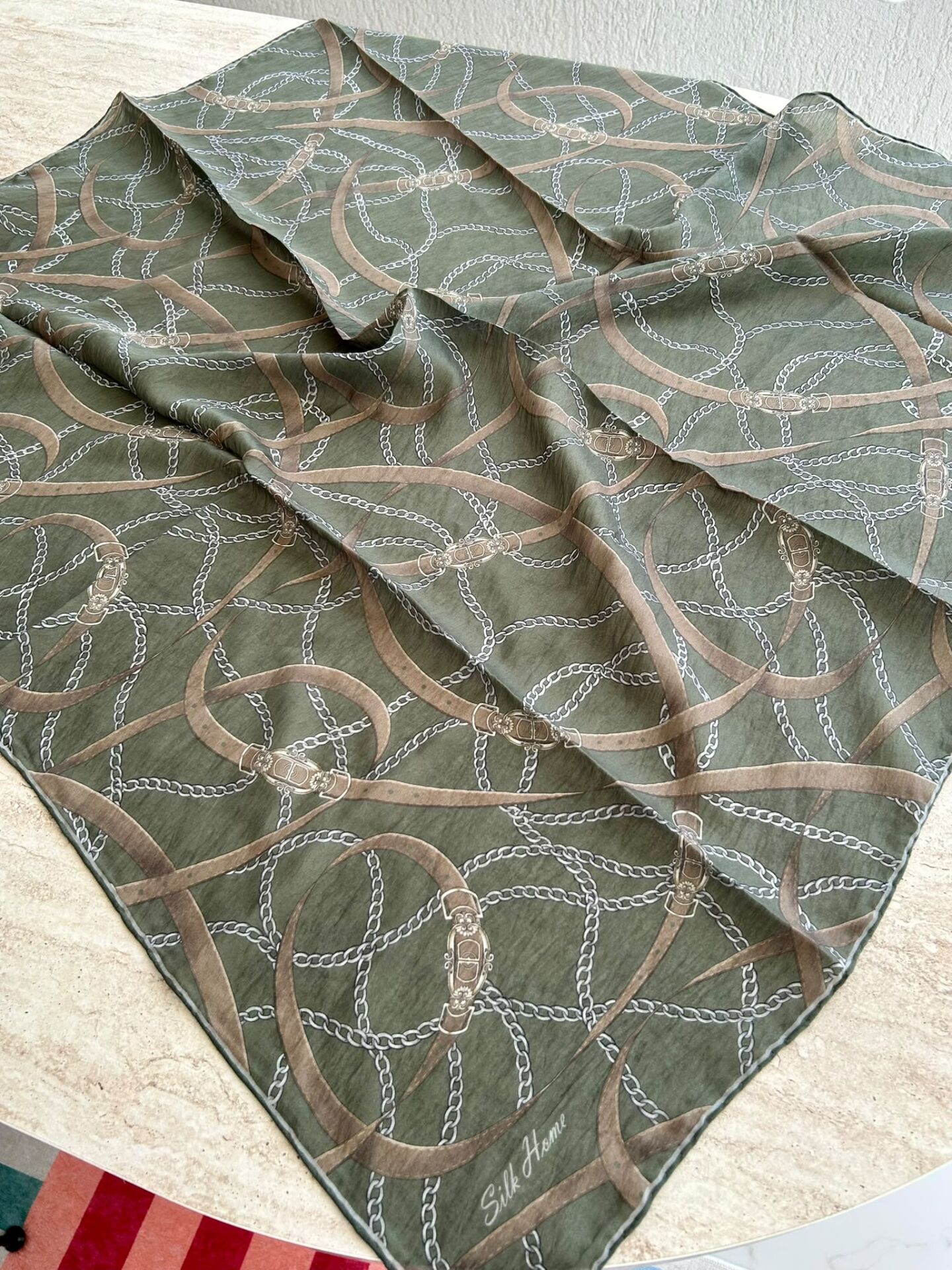Silk Home Monare Tencel Zincir Desen Eşarp 171014-14