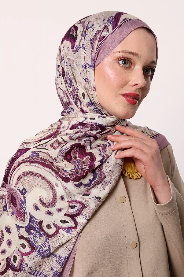 LuvenSara Desenli Şal Pembe