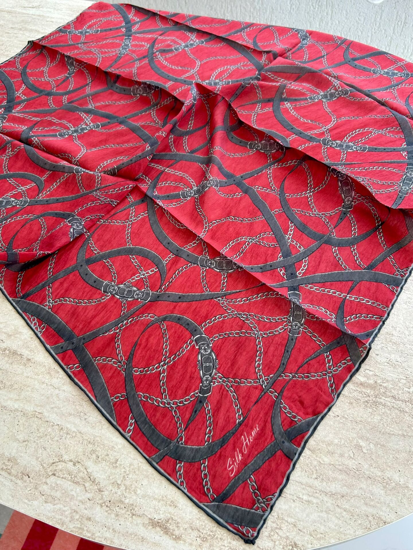Silk Home Monare Tencel Zincir Desen Eşarp 171014-16
