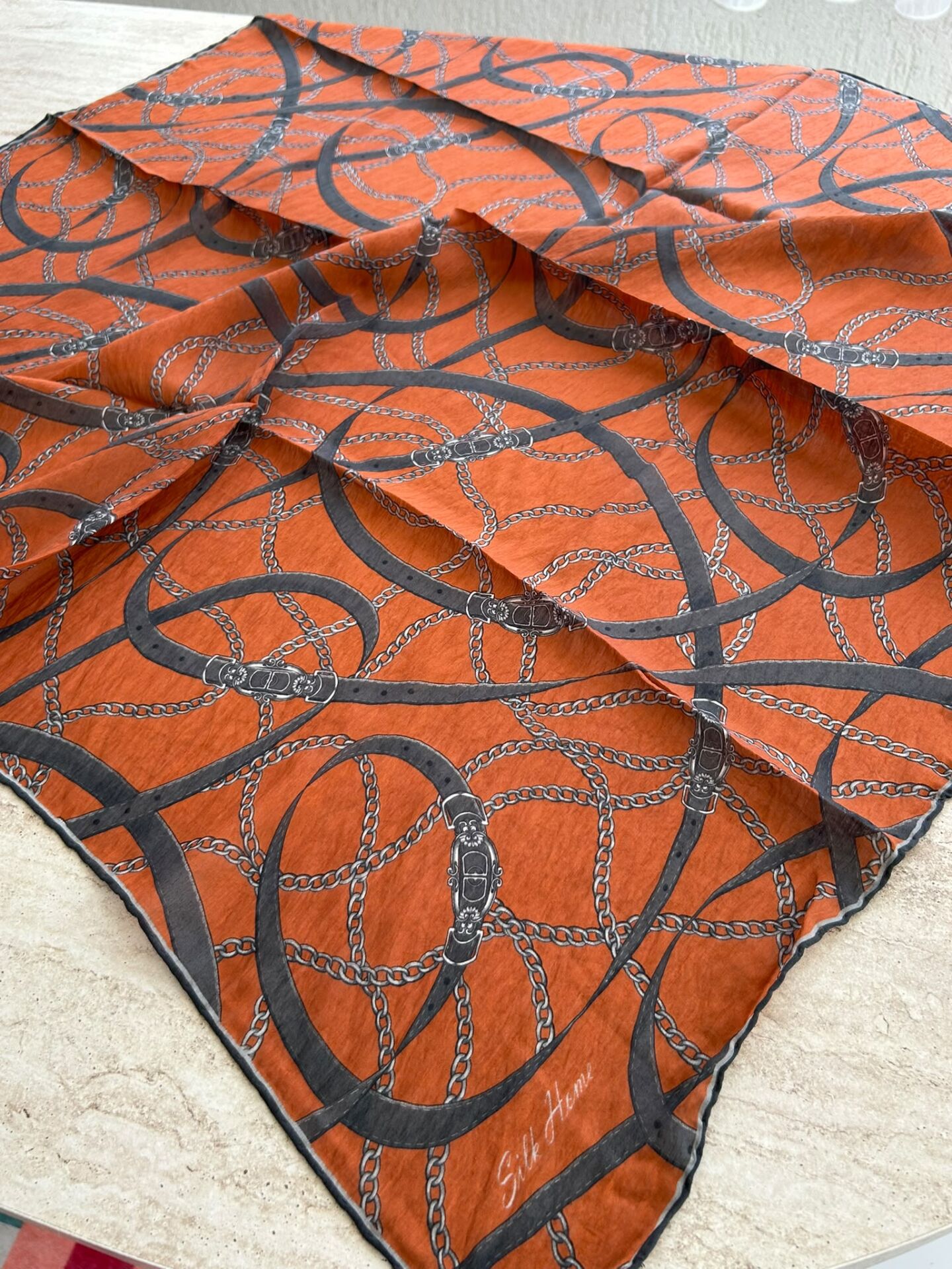 Silk Home Monare Tencel Zincir Desen Eşarp 171014-15