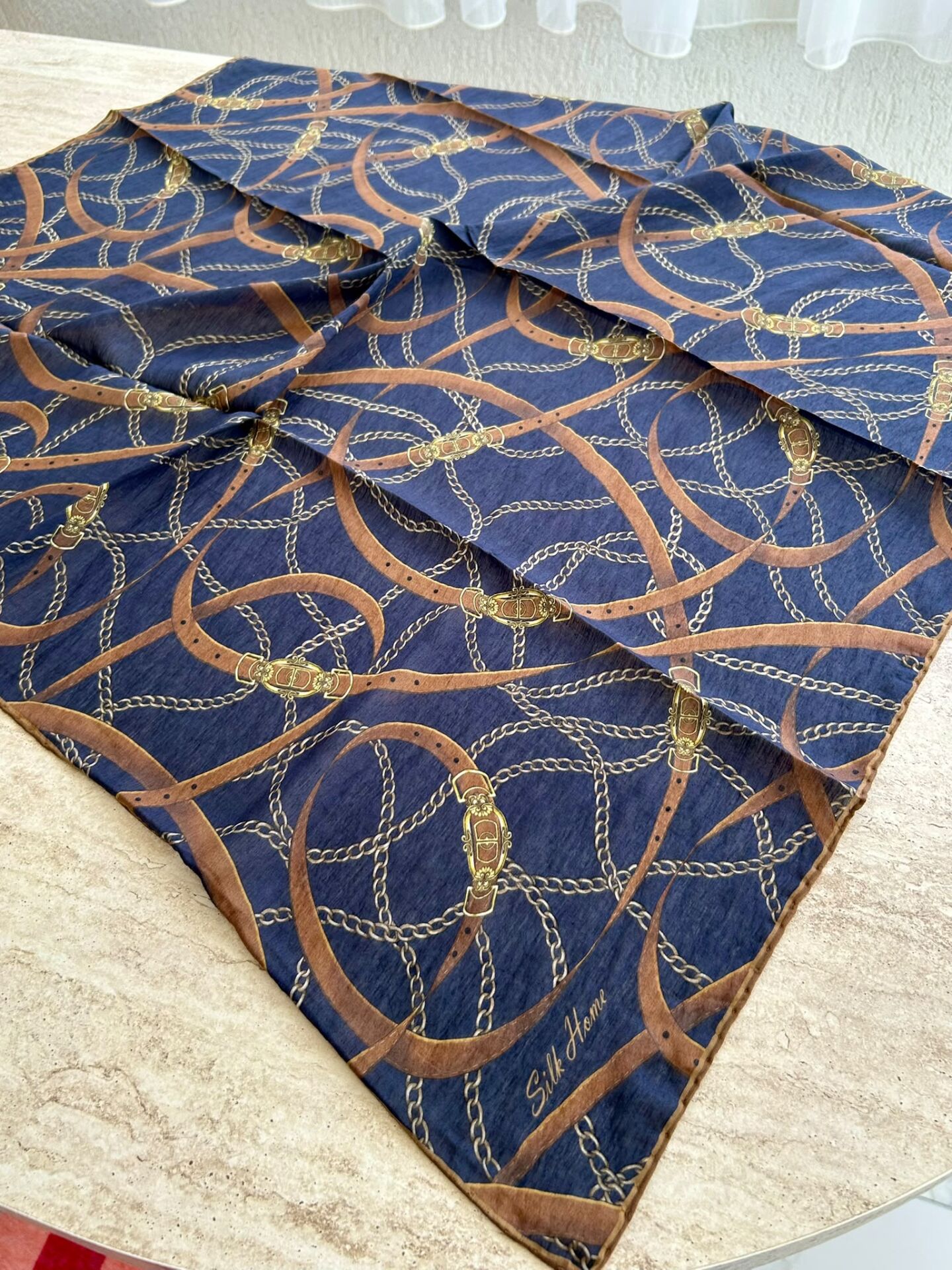 Silk Home Monare Tencel Zincir Desen Eşarp 171014-09