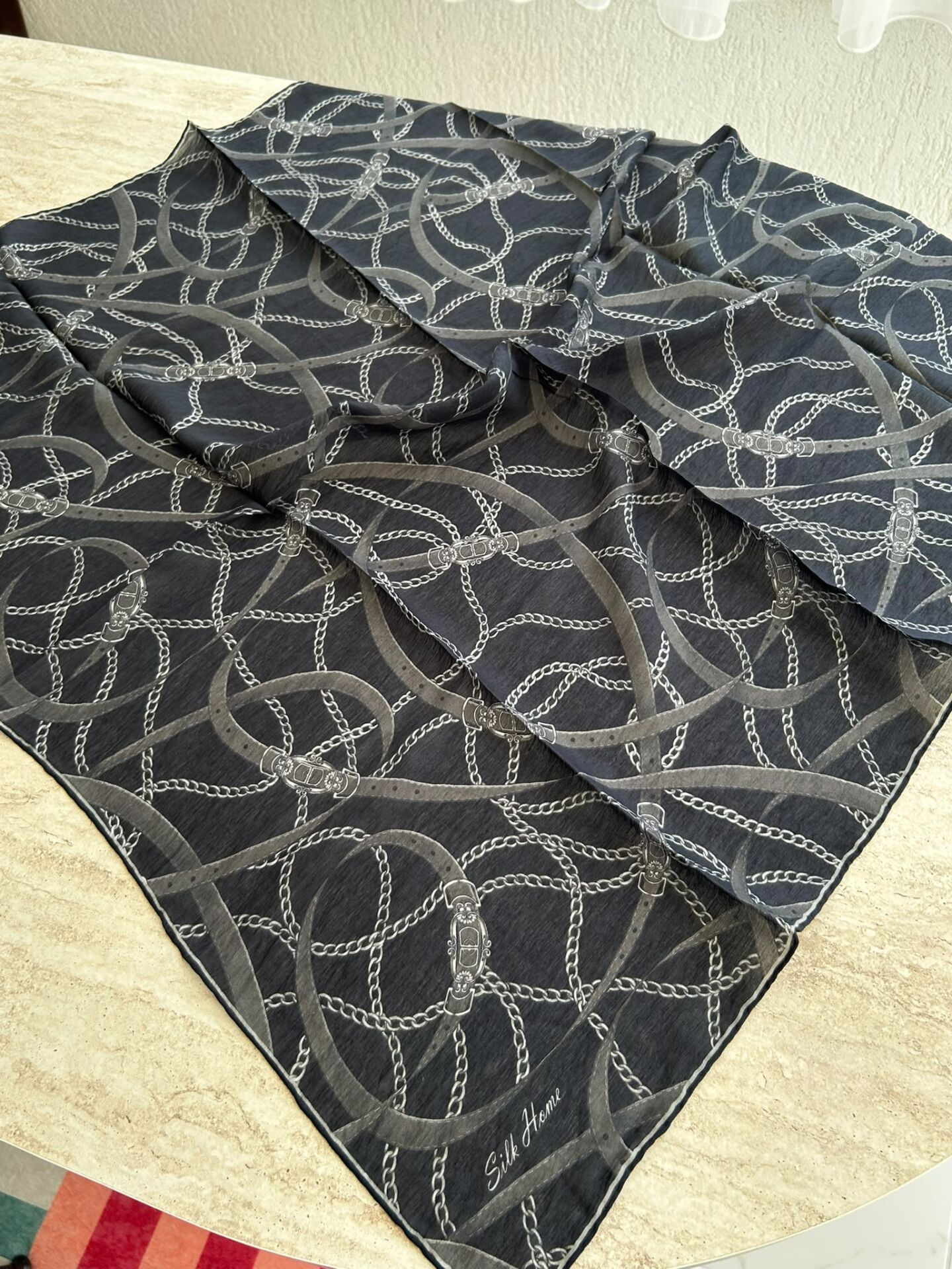Silk Home Monare Tencel Zincir Desen Eşarp 171014-01