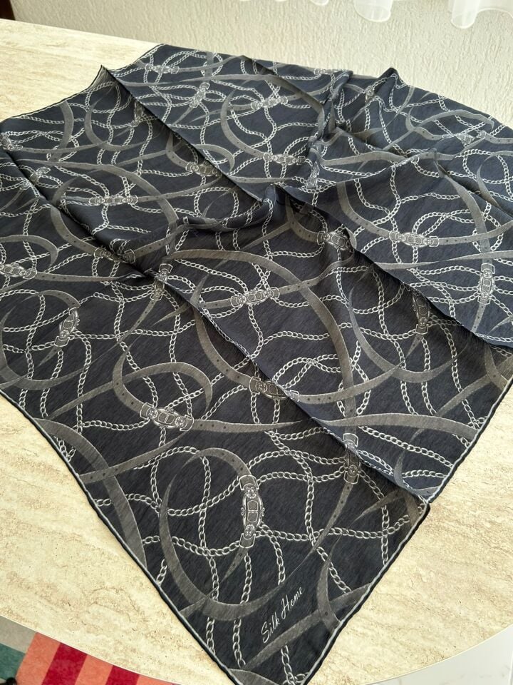 Silk Home Monare Tencel Zincir Desen Eşarp 171014-01