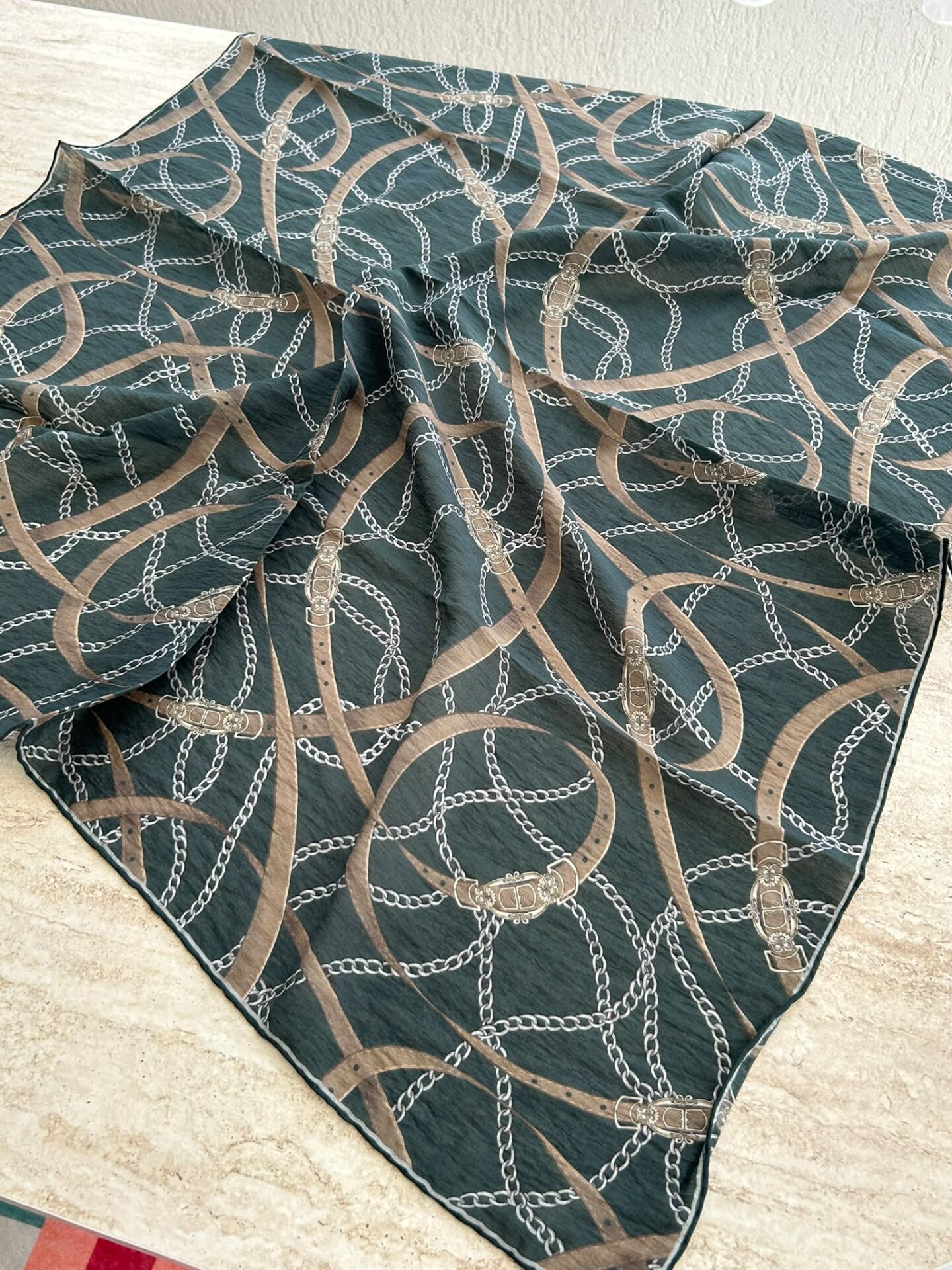 Silk Home Monare Tencel Zincir Desen Eşarp 171014-13