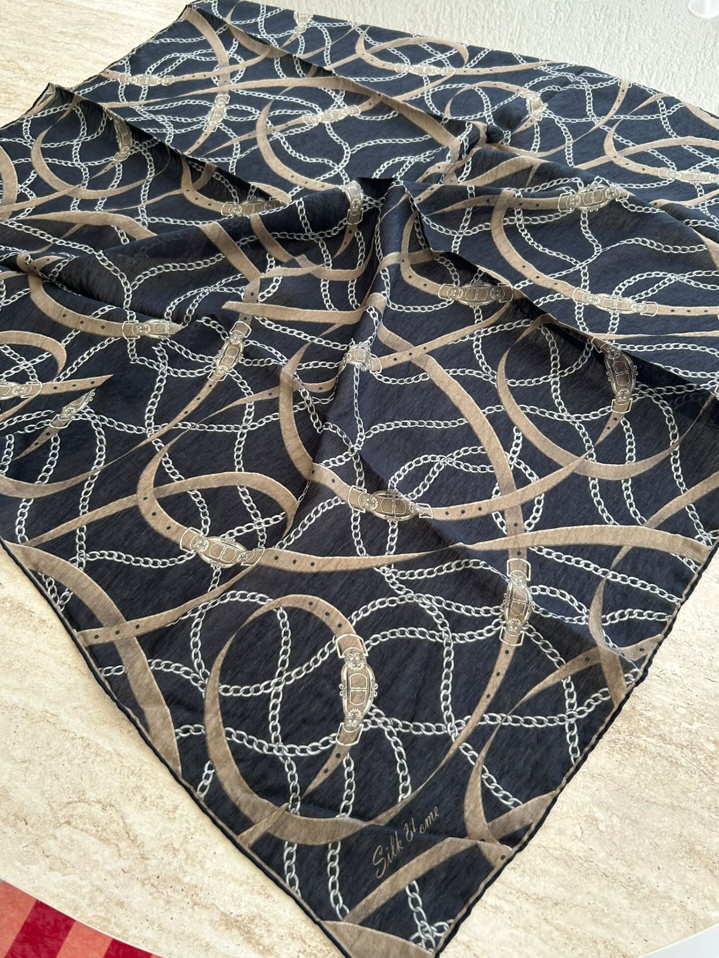 Silk Home Monare Tencel Zincir Desen Eşarp 171014-02