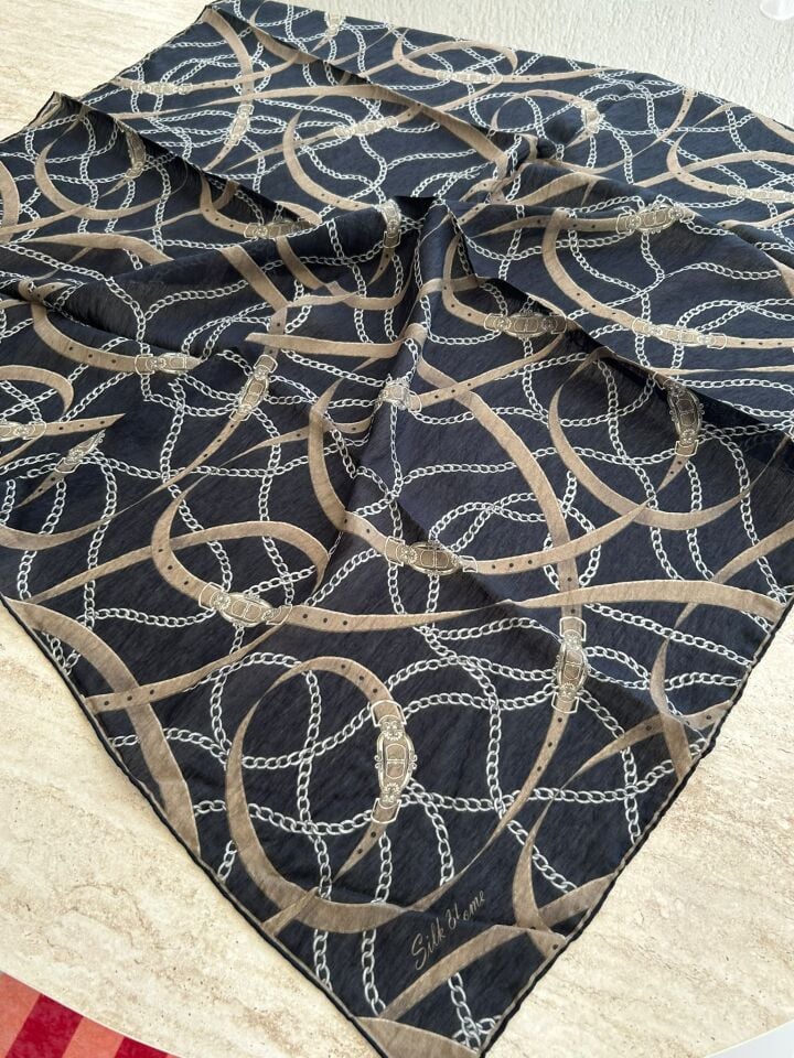Silk Home Monare Tencel Zincir Desen Eşarp 171014-02