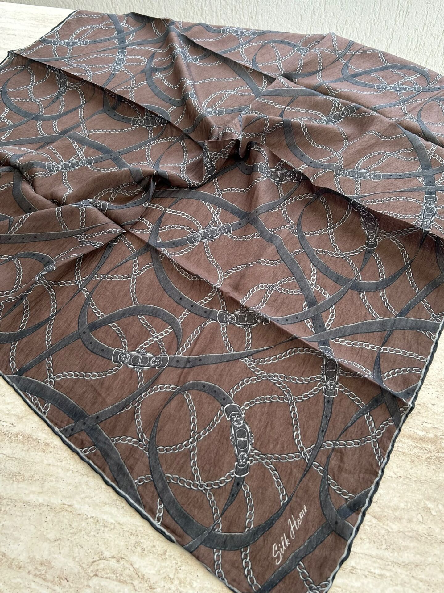 Silk Home Monare Tencel Zincir Desen Eşarp 171014-05