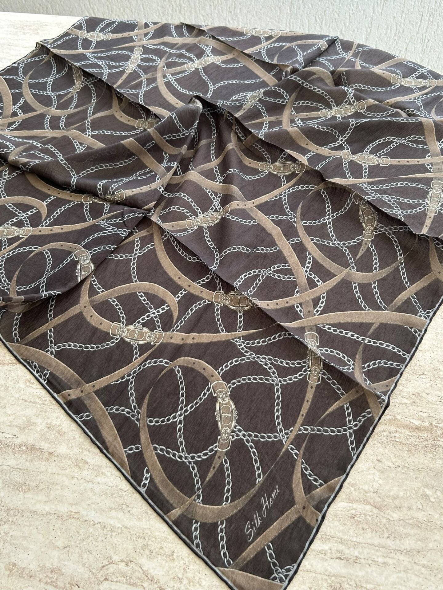 Silk Home Monare Tencel Zincir Desen Eşarp 171014-04