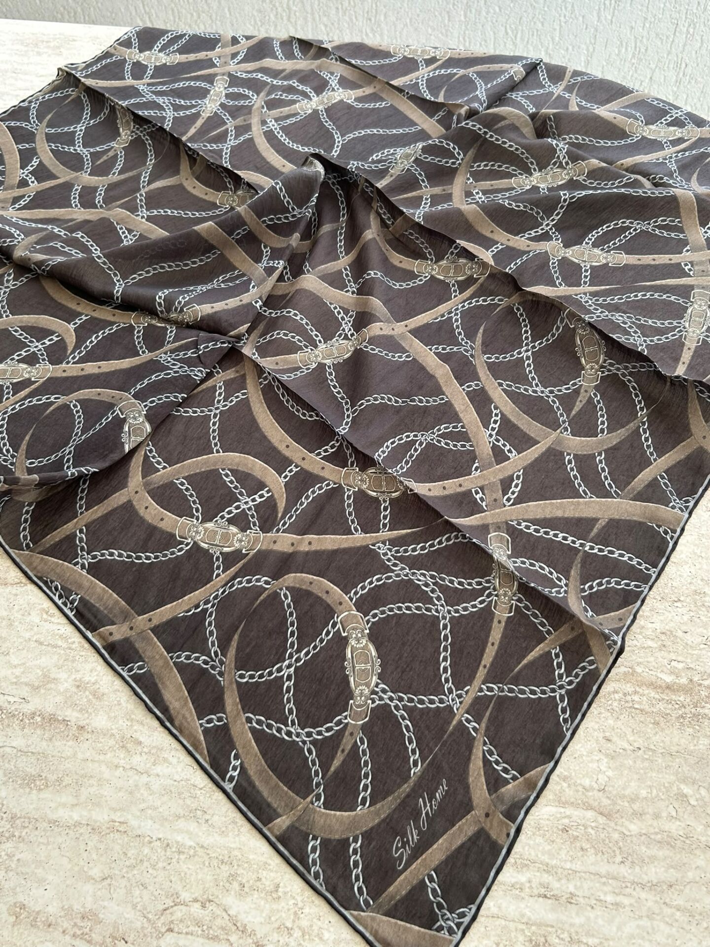 Silk Home Monare Tencel Zincir Desen Eşarp 171014-04