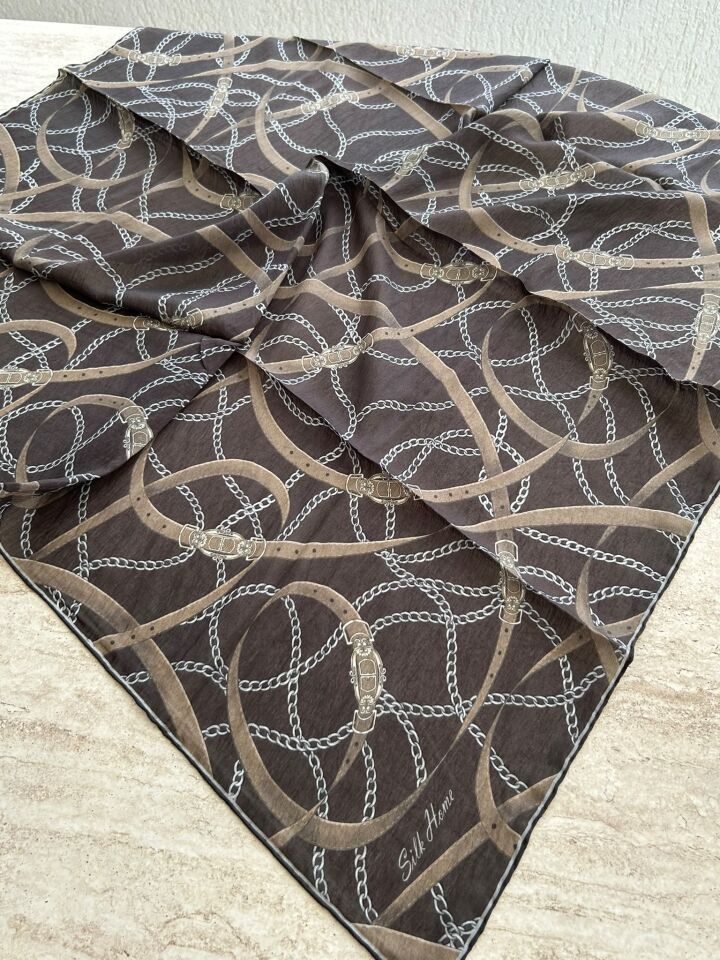 Silk Home Monare Tencel Zincir Desen Eşarp 171014-04