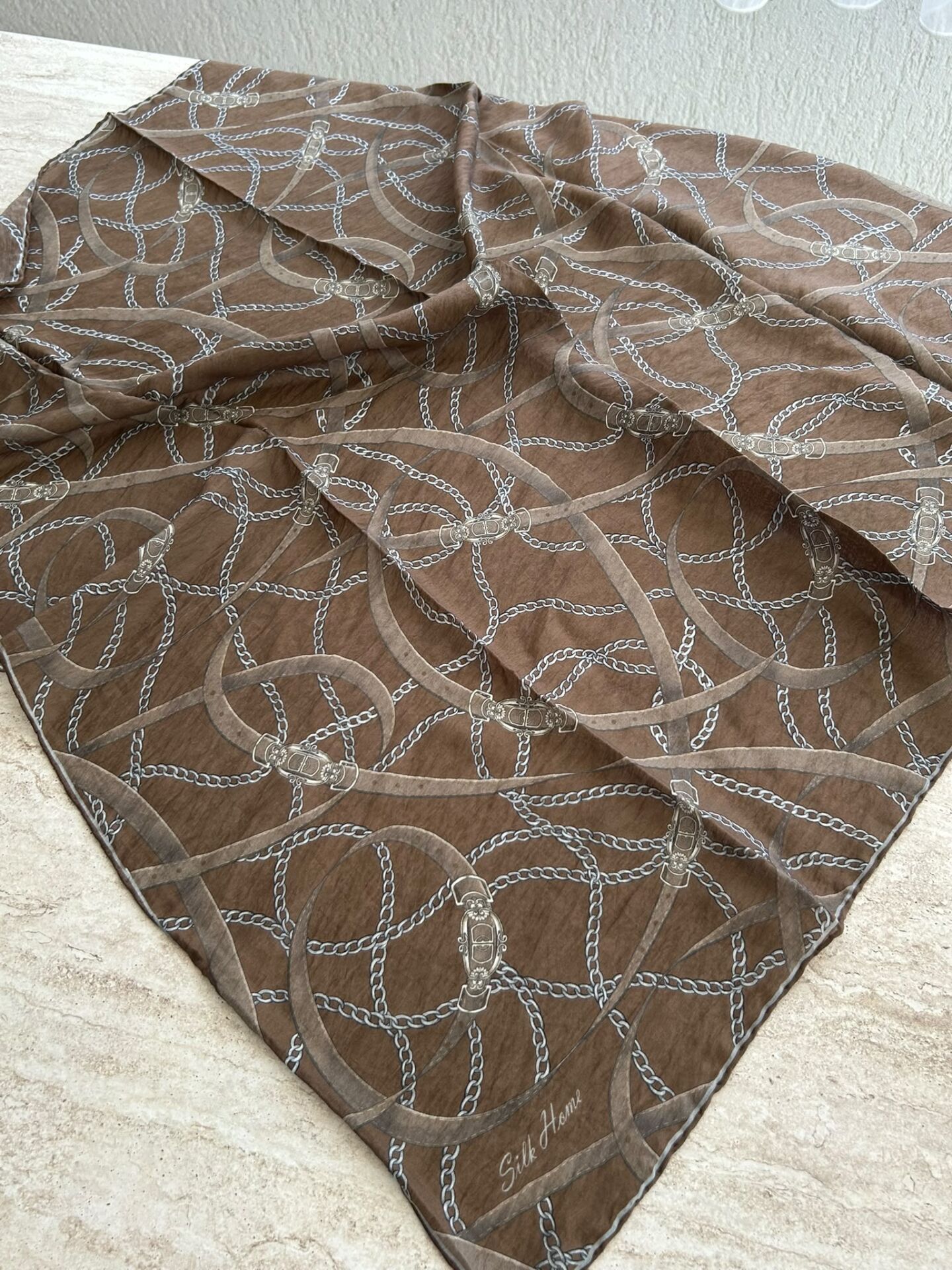 Silk Home Monare Tencel Zincir Desen Eşarp 171014-07