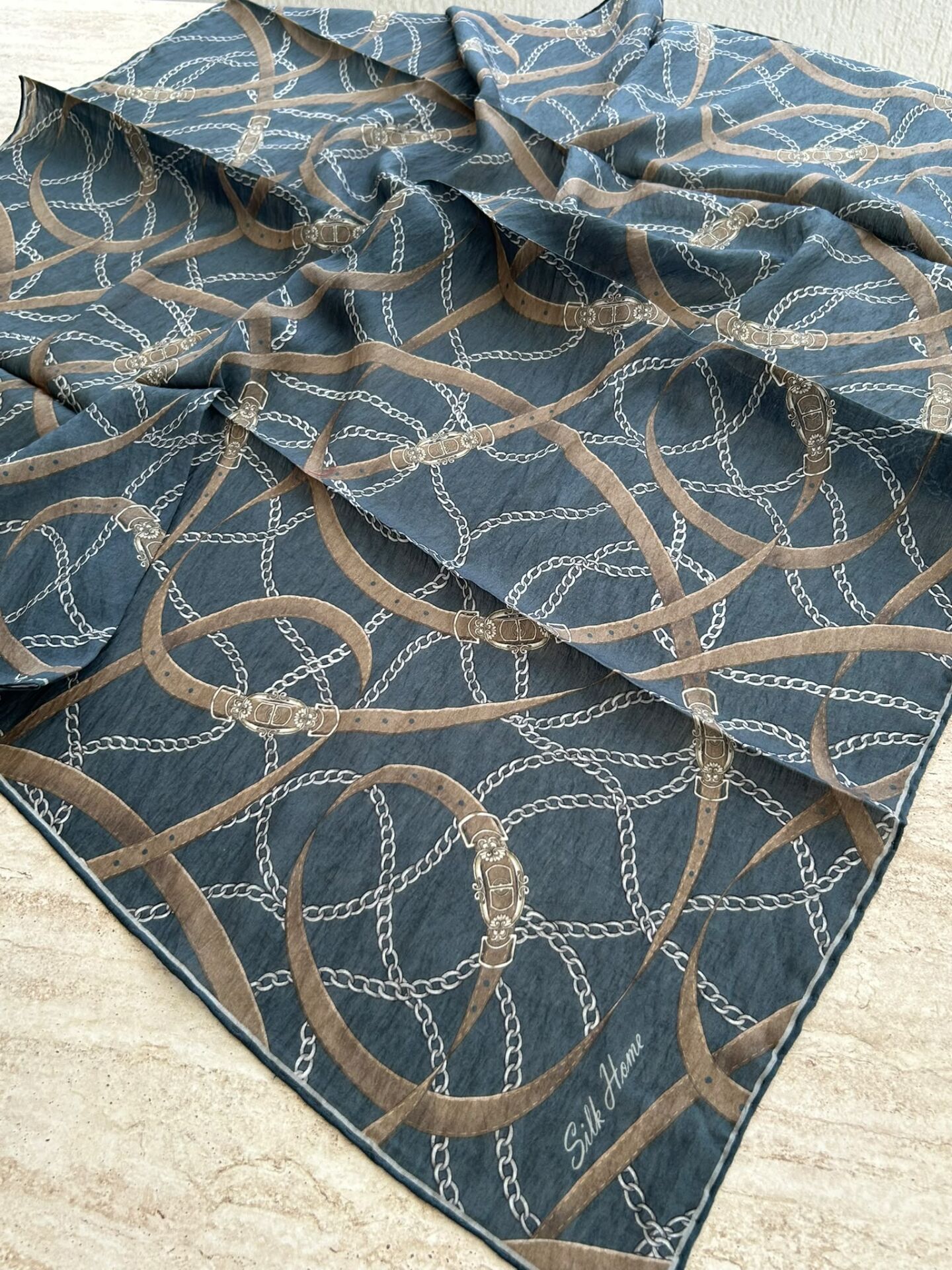 Silk Home Monare Tencel Zincir Desen Eşarp 171014-12