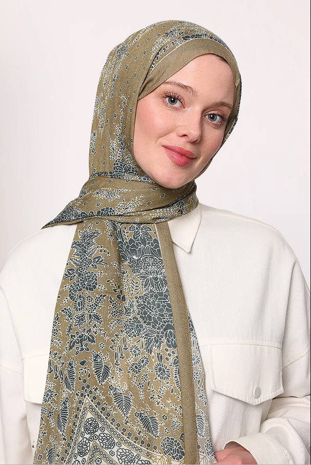 LuvenSara Desenli Şal Gold