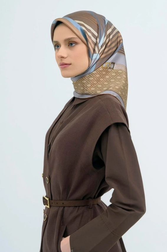 Armine 2026 Yaz Tivil İpek Eşarp 9521-03
