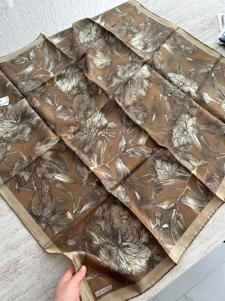 Armine Saf İpek Twill Eşarp 9409-06
