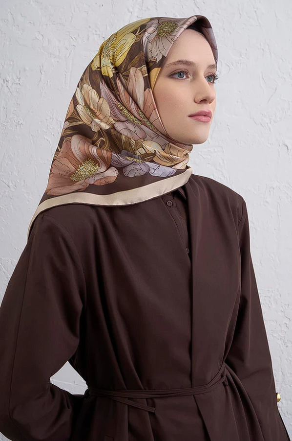 Armine Saf İpek Twill Eşarp 9403-36
