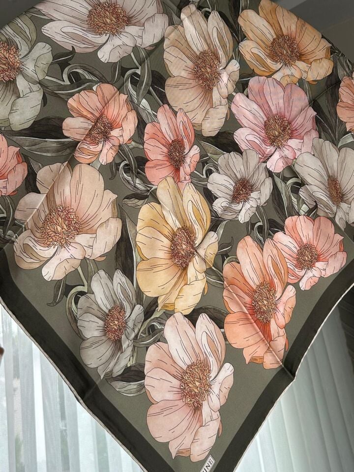 Armine Saf İpek Twill Eşarp 9403-80