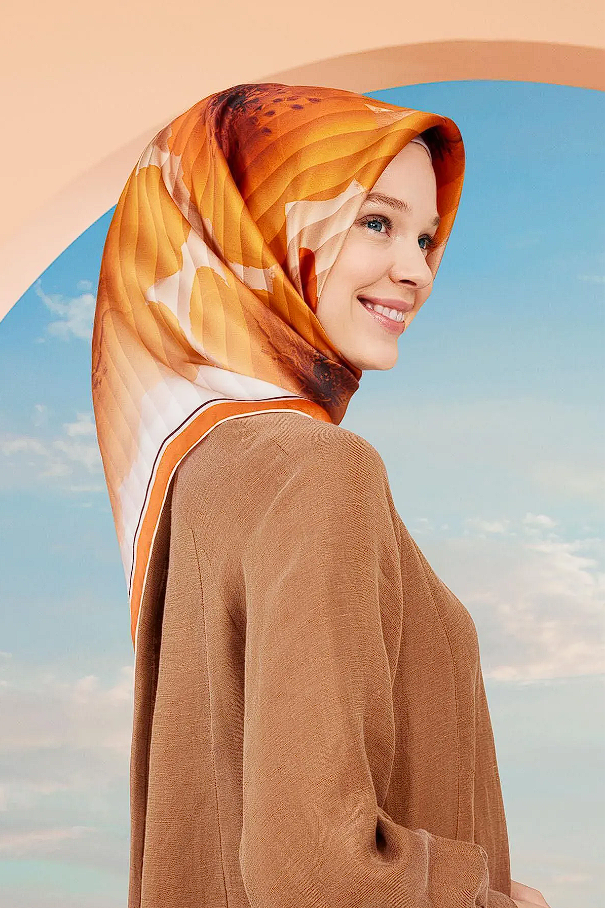 Armine Nostalji Sura İpek Eşarp 9100-31