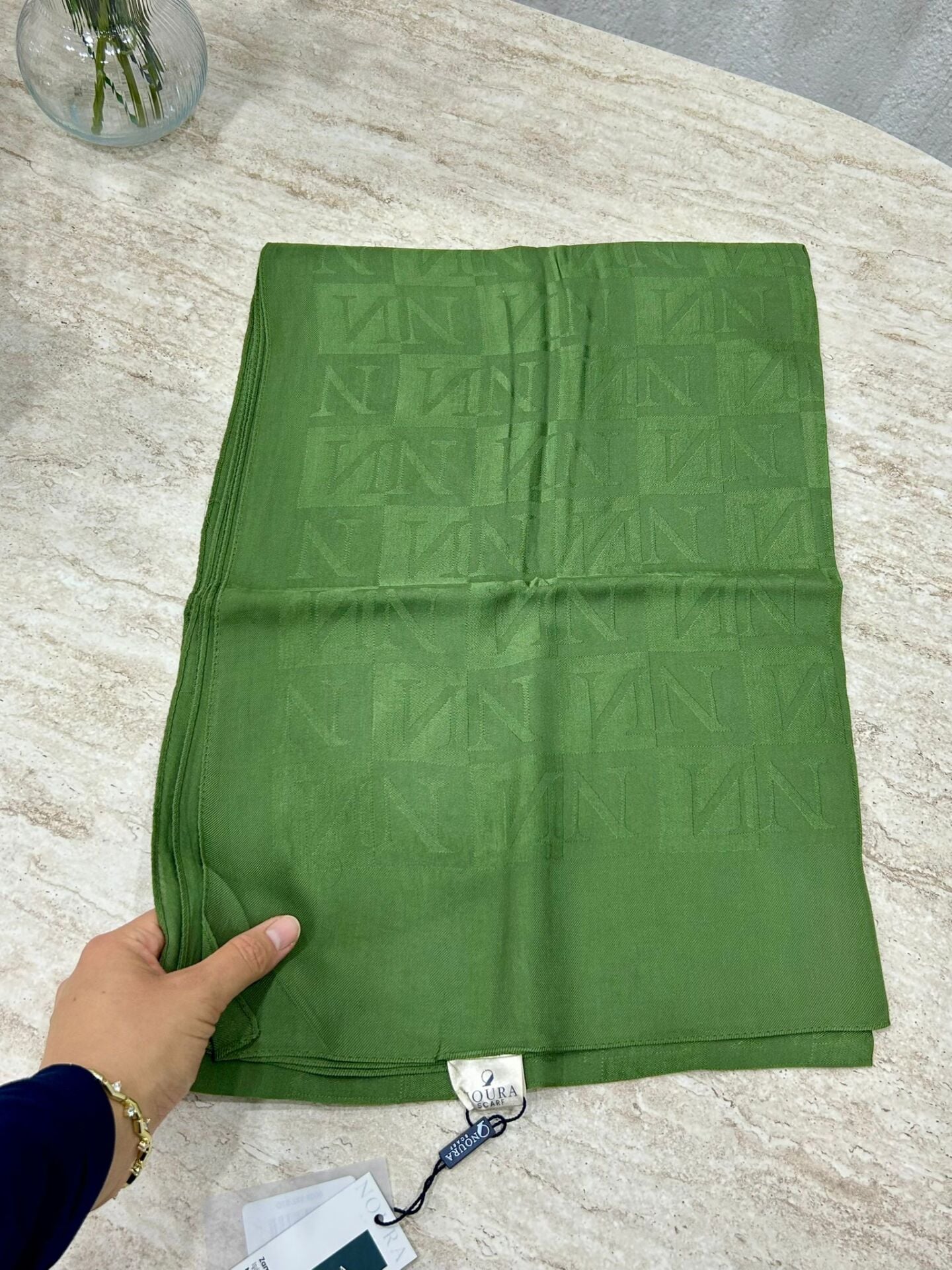 Noura Scarf Diamond Pamira Şal Çağla