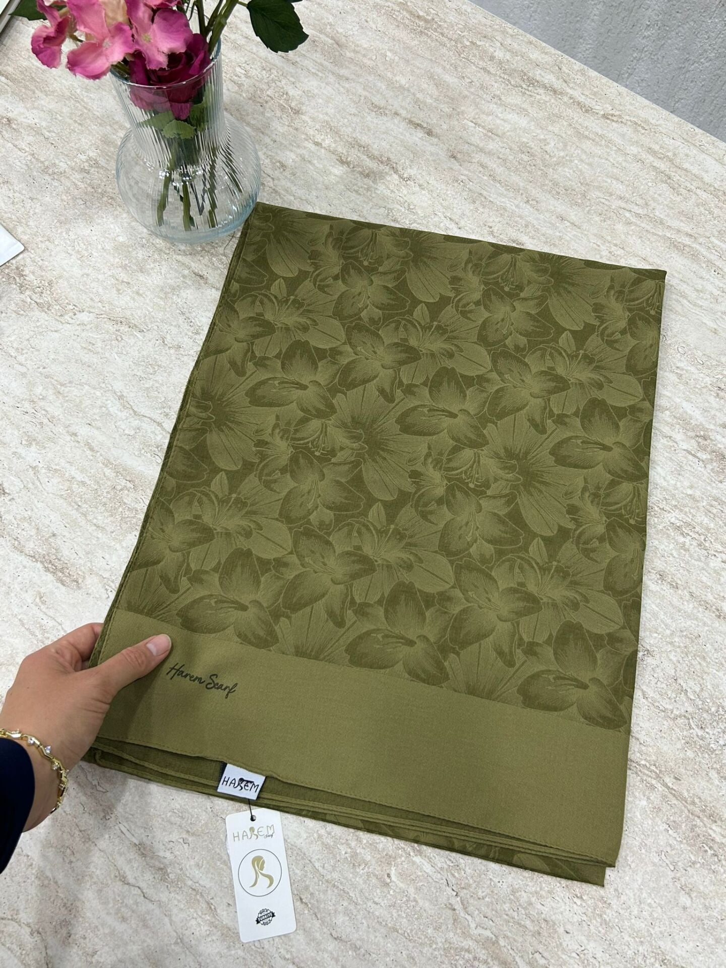Harem Scarf Gold Derin Şal Oksit
