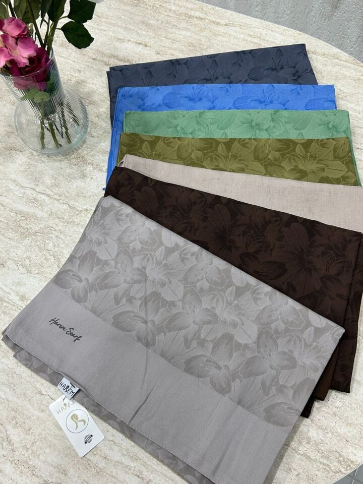 Harem Scarf Gold Derin Şal Acı Kahve