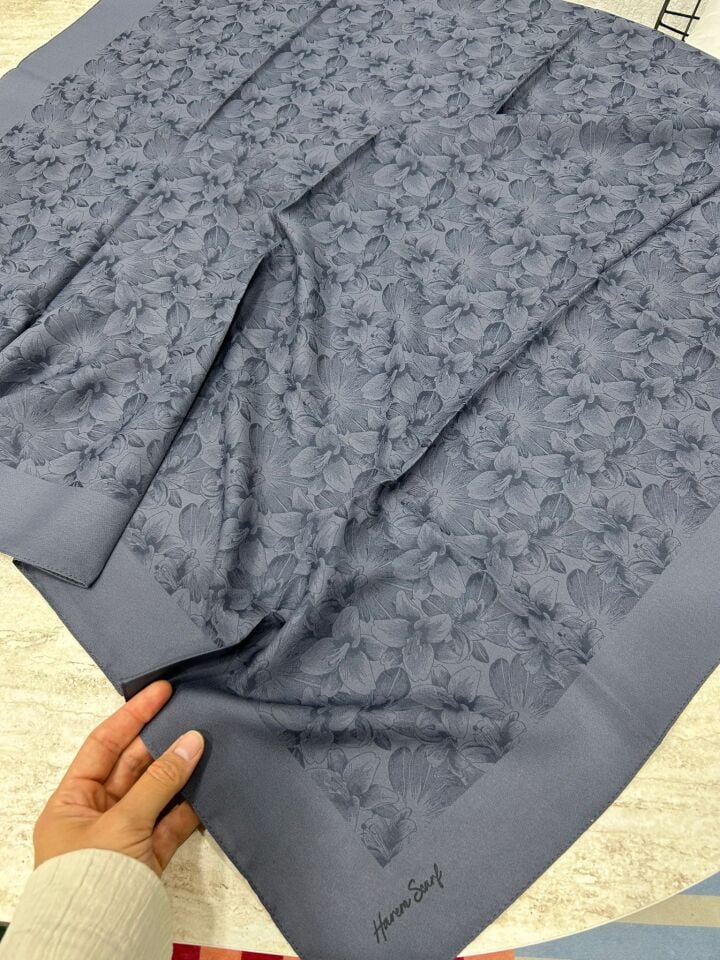 Harem Scarf Gold Derin Eşarp Füme
