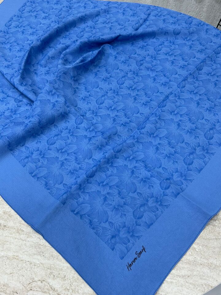 Harem Scarf Gold Derin Eşarp Mavi