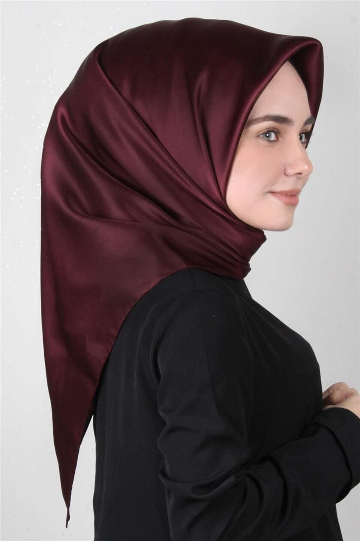 Düz Ipek Eşarp 7747758-343 Bordo