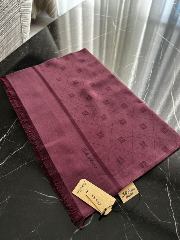 Silk Home Liva Şal Mürdüm