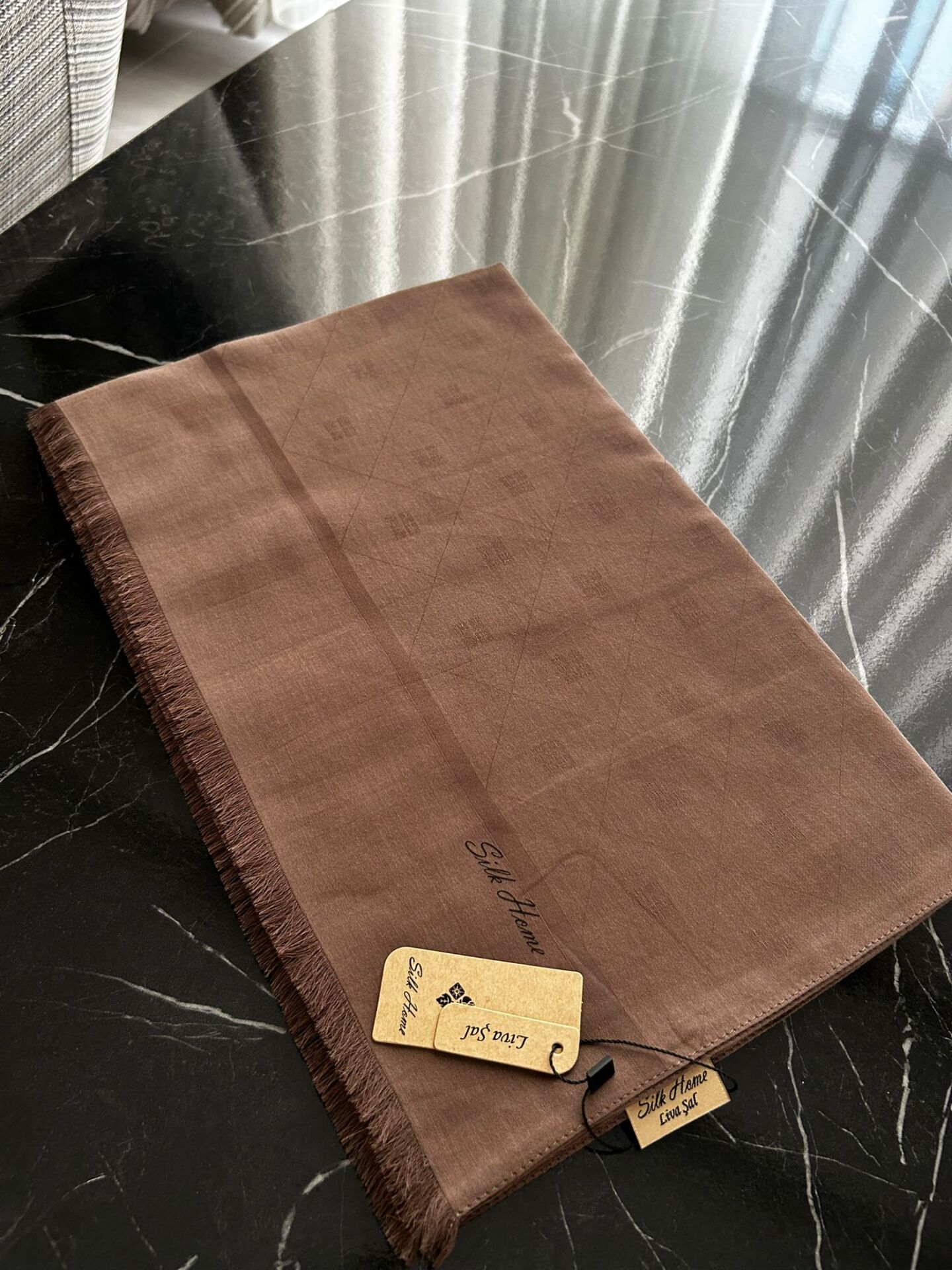 Silk Home Liva Şal Sütlü Kahve