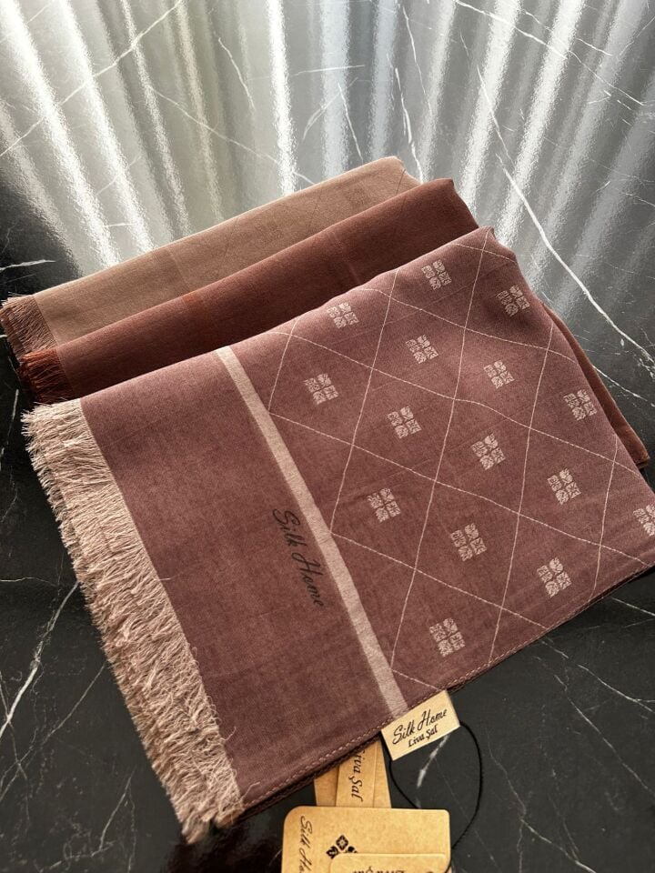 Silk Home Liva Şal Çikolata