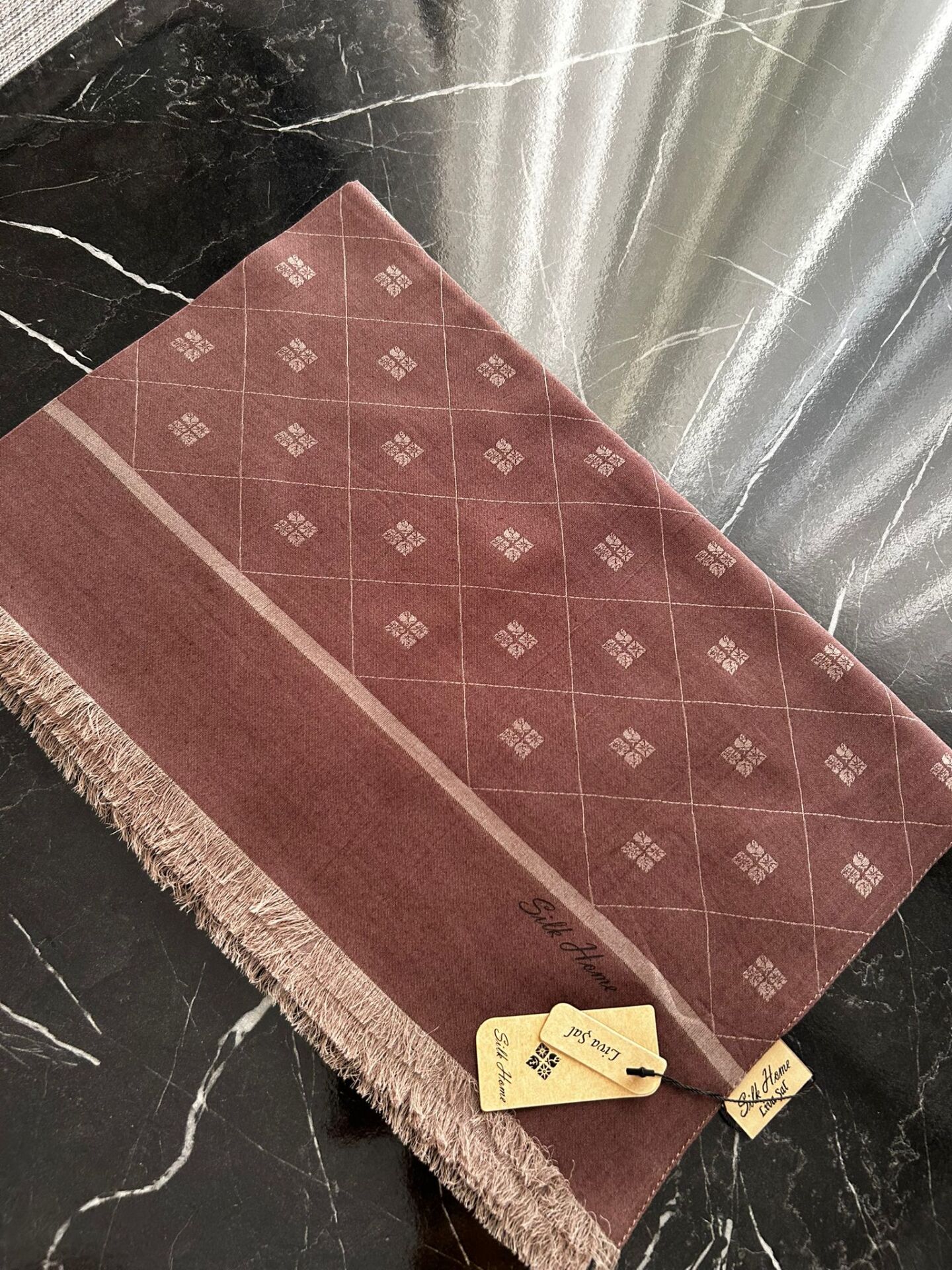 Silk Home Liva Şal Çikolata