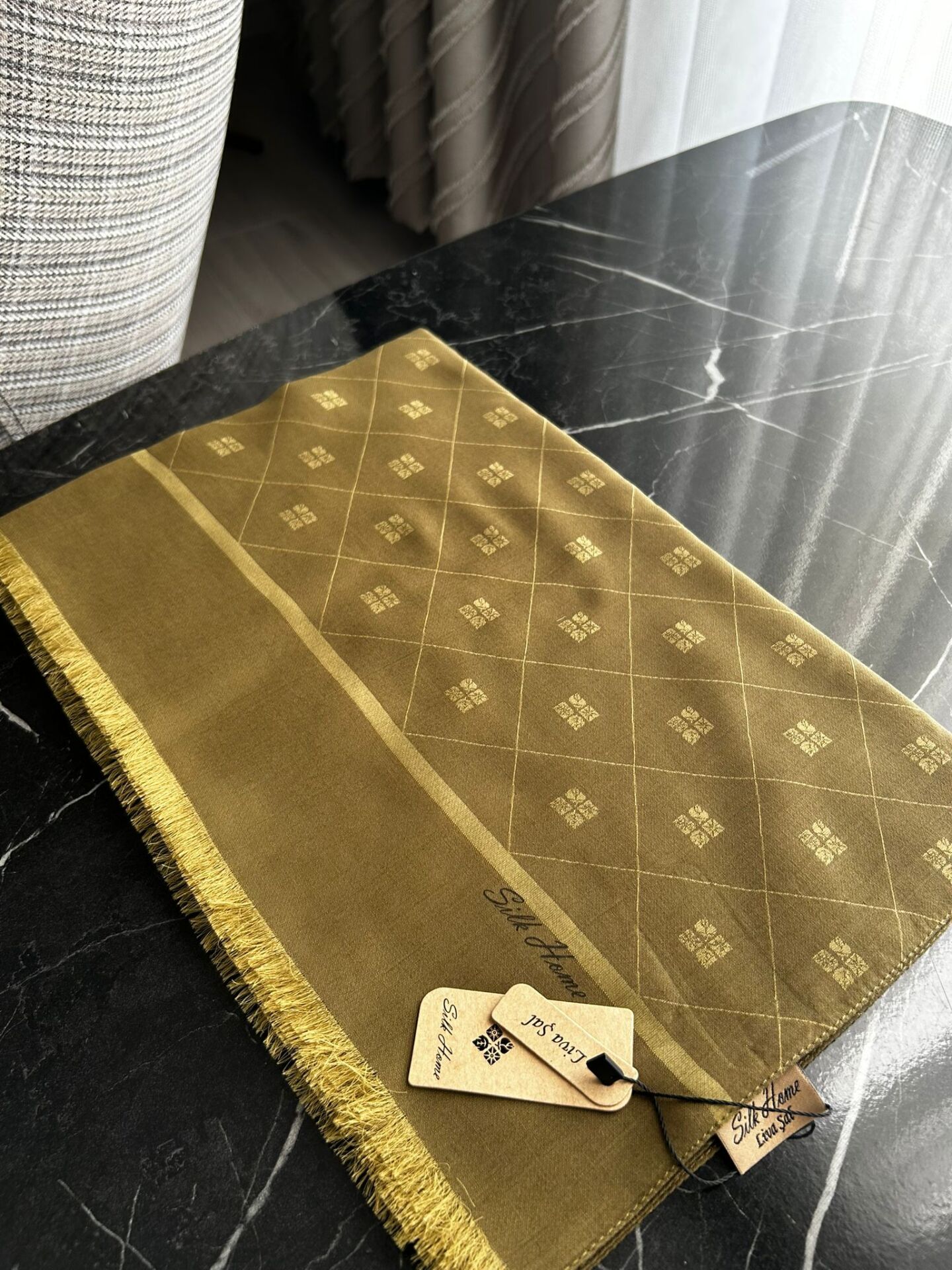 Silk Home Liva Şal Haki