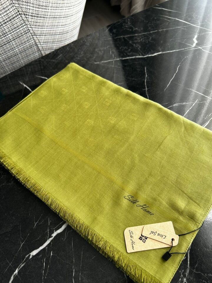 Silk Home Liva Şal Yağ Yeşili