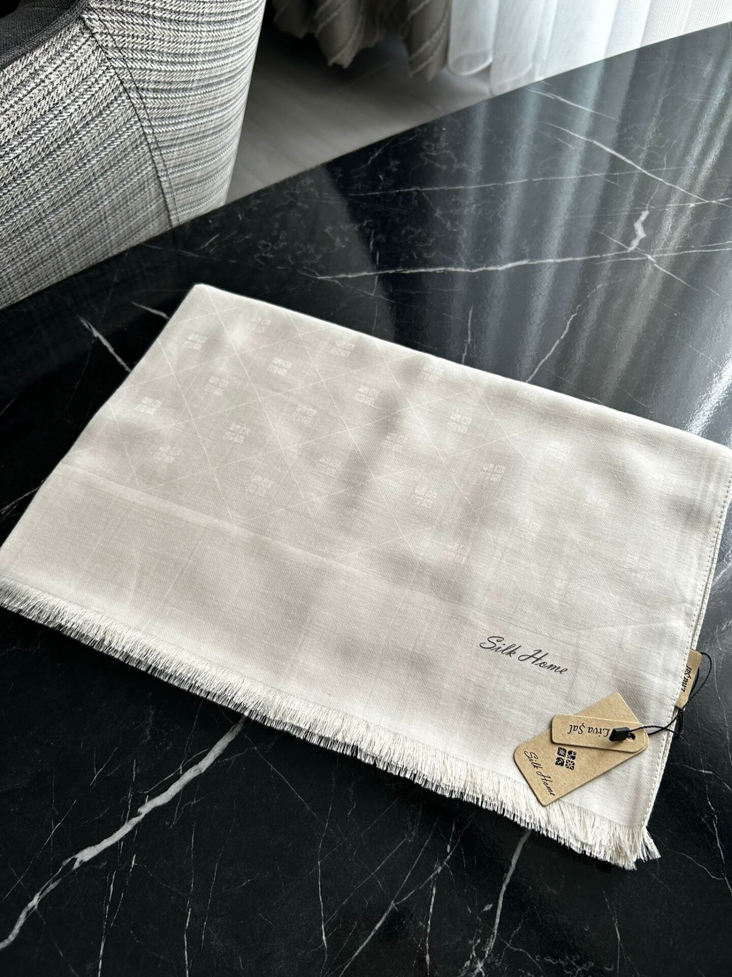 Silk Home Liva Şal Ekru