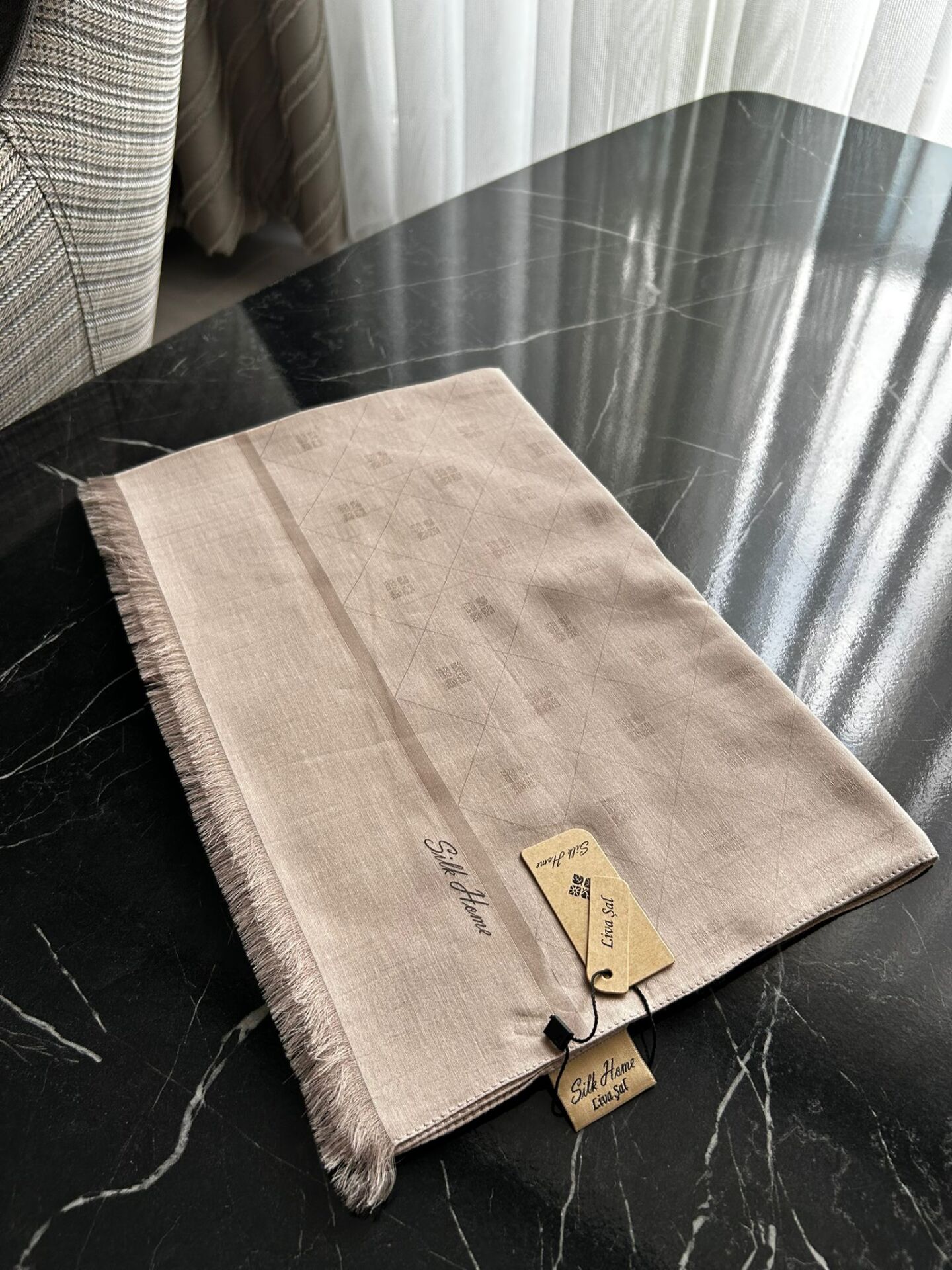 Silk Home Liva Şal Bej